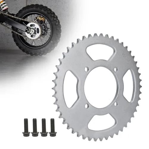Vista 17 de RUTU Piñón de Cadena 420 Piñón Trasero 35 Dientes 76mm para Motocicletas Chinas de 50 70 90 110 125 140cc 150 160 170 Cc Apollo RFZ CRF50 XR50 SDG