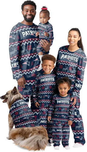 Vista 35 de FOCO NFL womens Nfl Team Ugly Pattern Matching Set Family Holiday Pajamas