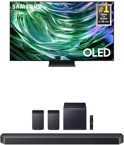 Vista 13 de Samsung - Smart TV OLED 4K de la serie S90D de 55 pulgadas, con HDR+, Dolby Atmos, sonido de seguimiento de objetos Lite, Motion Xcelerator, Real