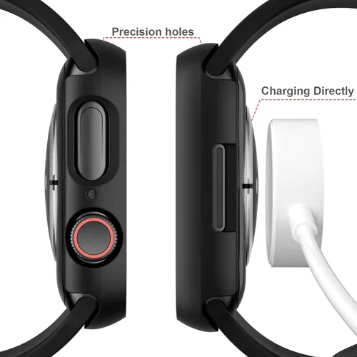 Vista 3 de Juego de 12 fundas para Apple Watch Series 11 10 de 1.811 in, protector de pantalla Touch Sensitivity, Scratch-proof Full Protective Bumper PC