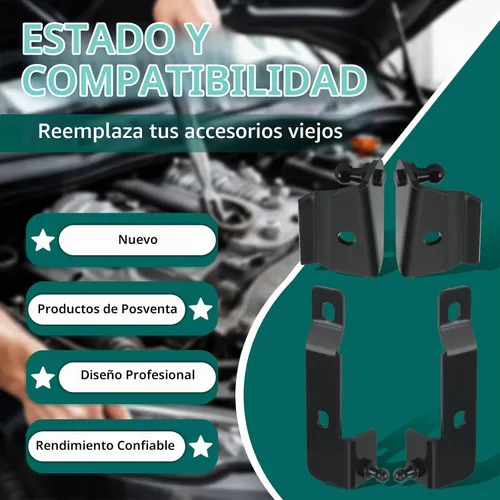 Vista 5 de AUTOKAY Capuchas de gas Soporte de elevación FBN-NH-D40 compatible con Nissan Frontier Navara D40 2004-2018, 2
