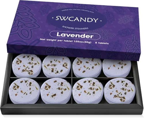 Vista 10 de SWCANDY Vaporizadores de ducha para aromaterapia, paquete de 8, regalos amarillo (Floral Yellow)