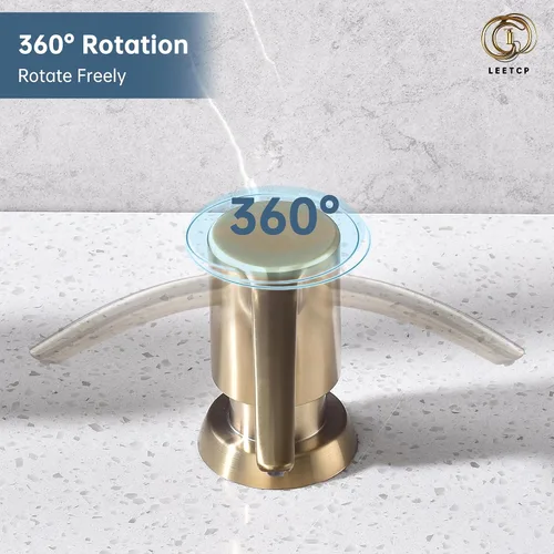 Vista 5 de Dispensador de jabón negro sin manchas para fregadero de cocina, dispensador de jabón negro mate con bomba ABS, diseño patentado, botella de jabón