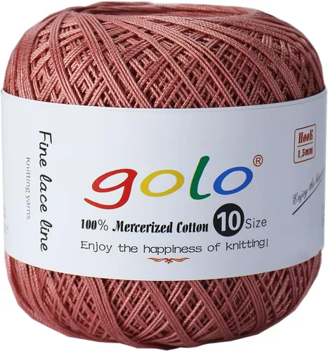 Vista 77 de Golo - 3 bolas de hilo de ganchillo tamaño 10, hilo de crochet para tejer a mano 102