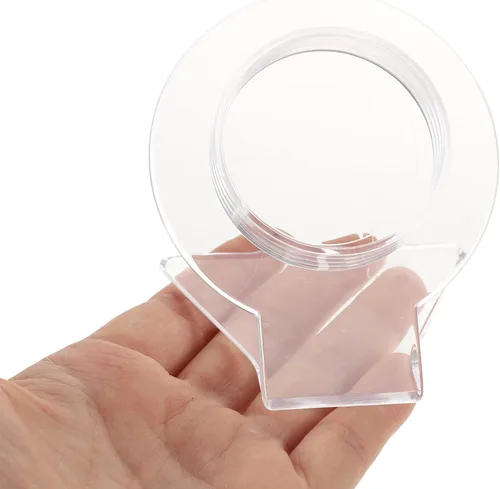 Vista 9 de MAGICLULU Soporte de exhibición de pulsera de acrílico, soporte de almacenamiento de pulsera transparente, soporte de pulsera transparente