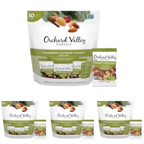 Vista 19 de Orchard Valley Harvest - Mezcla de nueces con chocolate, multipack, 1 oz (paquete de 8), pasas cubiertas de chocolate negro, almendras y cacahuetes