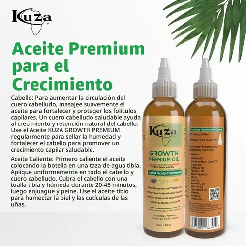 Vista 3 de Aceite de crecimiento premium con comino negro y romero 4 onzas (paquete de 2)