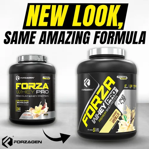 Vista 2 de Forzagen Whey PRO - Proteína en polvo baja en carbohidratos, 0.94 onzas de proteína por porción, sin azúcar añadida, sin gluten, suero de leche