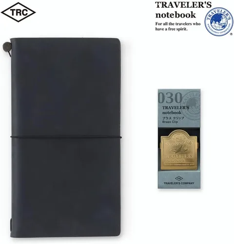 Vista 4 de DESIGNPHIL Cuaderno de viajero, latón, clip, patrón de avión 43090006