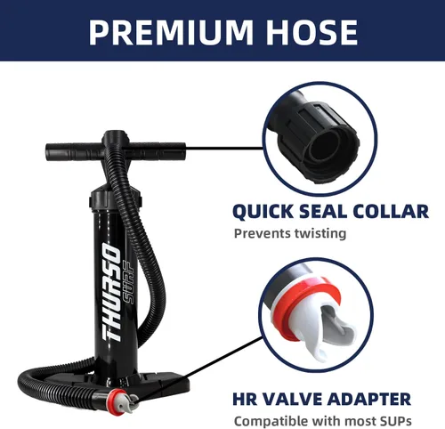 Vista 5 de THURSO SURF Paddle Board Pump SUP Replacement Hand Pump for Inflatables Inflation Deflation Lightweight Portable Max 29 psi