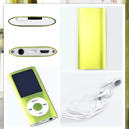 Vista 3 de Reproductor de MP3, reproductor de música digital MP3 multifuncional portátil, reproductor de música LCD de 1.8 pulgadas con auriculares
