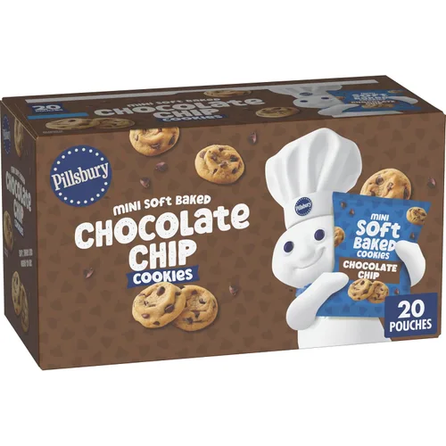 Vista 4 de Pillsbury Mini galletas de chispas de chocolate horneadas suaves, tamaño compartido, 6 oz
