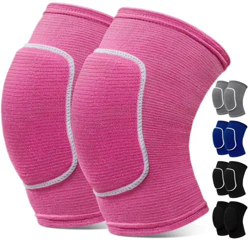 Vista 10 de Rodilleras de voleibol para mujeres, hombres, niños y niñas, rodilleras para baloncesto, voleibol, fútbol, baile, yoga, tenis, correr, ciclismo