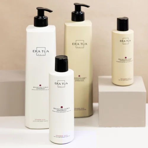 Vista 9 de Tender Silk Bouncing Curls Shampoo Fabricado y formulado en Holanda Cuidado para mejorar el cabello rizado Elegante aroma floral y afrutado