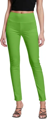 Vista 16 de Hybrid & Company Pantalón súper cómodo elástico con cintura elástica completa, estilo pull-on, de sarga Millennium Negro