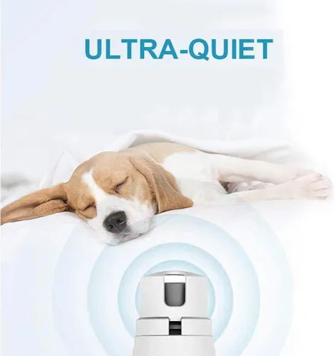 Vista 8 de Pet Republique - Molinillo de uñas para perros recargable eléctrico de 2 velocidades, suave, silencioso, bajo, sin dolor, molinillo de uñas