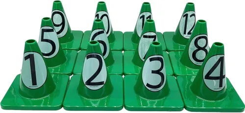 Vista 21 de LVL10 Pro - Conos de entrenamiento de fútbol de 6 pulgadas para deportes, para ejercicios de baloncesto, fútbol, baloncesto y agilidad, marcadores
