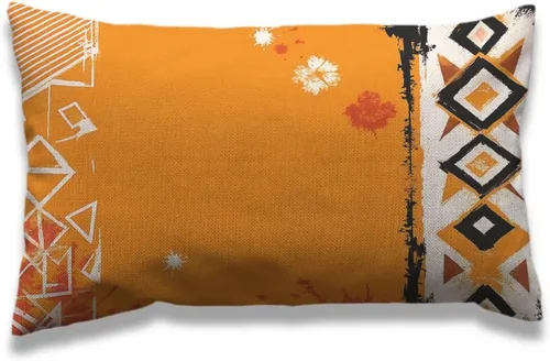 Vista 18 de AOYEGO Funda de almohada de cuadros rojos y verdes de 12 x 20 pulgadas, fundas de almohada rectangulares de algodón y lino para decoración