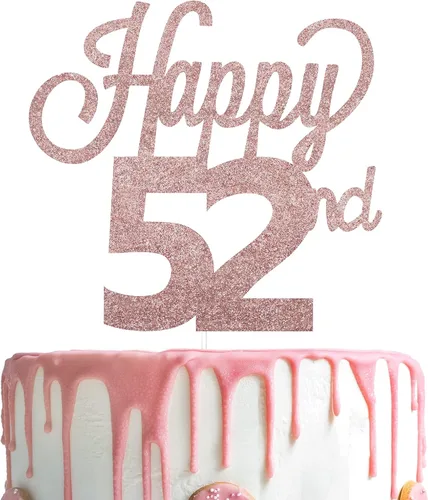 Vista 88 de LINGTEER - Decoración para pastel con texto "Happy Birthday 100", color negro