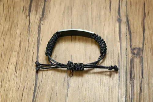 Vista 4 de VNOX Pulsera de identificación de alerta médica de emergencia con grabado personalizado gratuito para mujeres, hombres y niños, 4-9 pulgadas