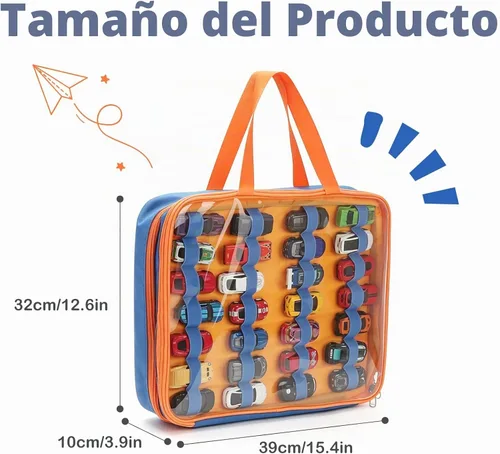 Vista 9 de 84 Slots Toy Car Storage Carrying Case for Hot Wheels & Matchbox Cars