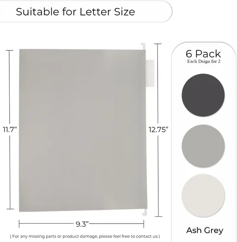 Vista 3 de Y YOMA Tamaño carta, paquete de 6 carpetas colgantes de acordeón con capacidad adicional, carpeta decorativa reforzada, carpeta expandible