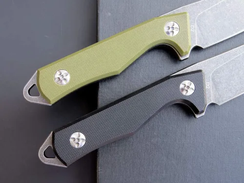 Vista 4 de Eafengrow EF107 Cuchillo de hoja fija con hoja de acero D2 y funda Kydex - Cuchillo compacto G10 para exteriores (negro)