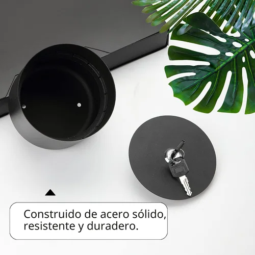 Vista 5 de Younion Caja fuerte de desviación para macetas con cerradura de llave, caja de seguridad secreta oculta, perfecta para ocultar los objetos de valor