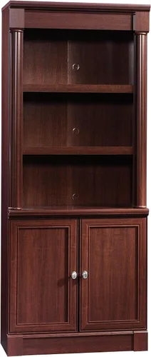 Vista 10 de Sauder Palladia - Estantería con almacenamiento, estantería para biblioteca con puertas y estantes ajustables, en acabado de roble glaciar
