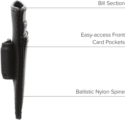 Vista 4 de TUMI Estuche para tarjetas con clip para dinero Delta para hombre, Negro