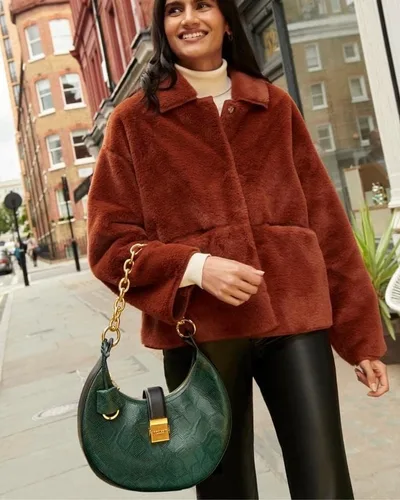Vista 5 de RADLEY London Winter Place - Serpiente sintética - Hombro mediano con cremallera, Cedro