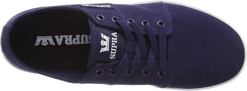 Vista 4 de Supra Stacks II - Tenis para hombre, color azul marino y blanco