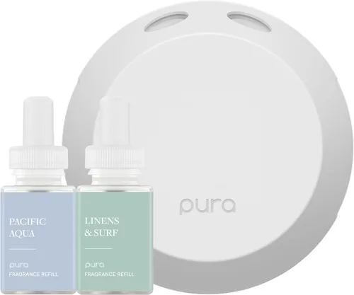 Vista 11 de Pura - Set Inicial de Dispositivo de Fragancia para Hogar Inteligente - Pura 4 - Difusor de Aroma para el Hogar - Incluye Difusor de Aroma