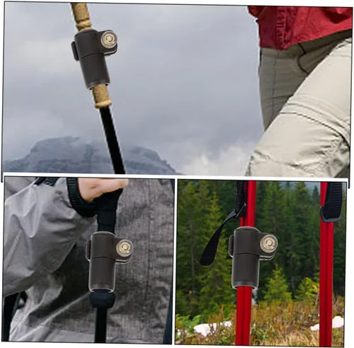 Vista 7 de BESPORTBLE Trekking Pole External Lock Clip Easy Installation Fastener for Walking Sticks Climbing Poles Compatible with Various Brands Non Slip
