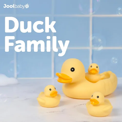 Vista 3 de Jool Baby Juego de regalo de 15 piezas de juguetes de bañera – Chorros de baño, patos de goma, juguete giratorio de ballena – Organizador