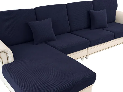 Vista 15 de LA MEACK Funda de Cojín de Sofá Funda de Cojín de Asiento Funda Elástica para Sillón Fundas Separadas para Sofá Seccional Protector de Muebles