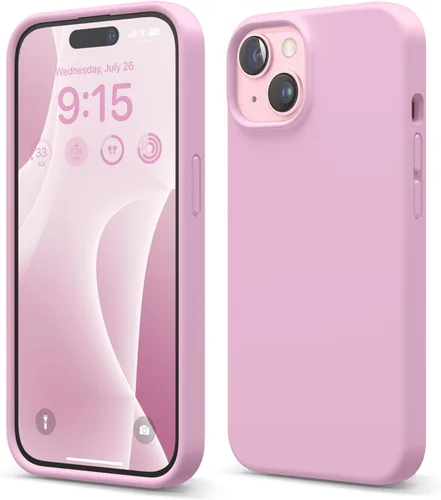 Vista 20 de elago Compatible con Funda para iPhone 15, Funda de Silicona Líquida, Cubierta Protectora de Cuerpo Completo, Resistente a Golpes, Diseño Delgado