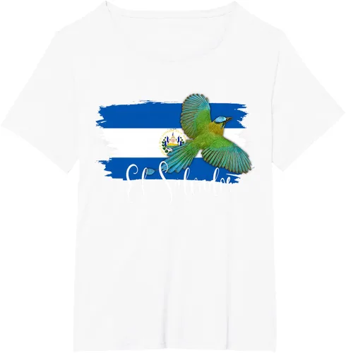 Vista 88 de Camiseta con la bandera de El Salvador, mapa de El Salvador, camiseta de Salvador para mujer, Negro
