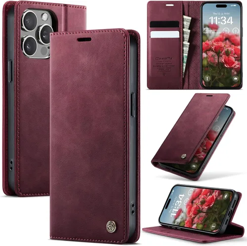 Vista 11 de Funda tipo cartera para Samsung Galaxy Z Fold 7 de piel con tarjetero y función atril, cierre magnético, bloqueo RFID, TPU a prueba de golpes, Negro