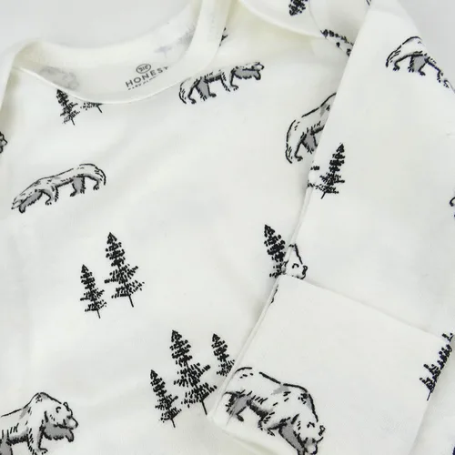 Vista 2 de HonestBaby Conjunto unisex de 6 piezas de algodón Oraginc para bebé