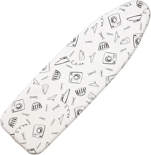 Vista 11 de Seiritex Funda para tabla de planchar de 12 x 32 pulgadas, se adapta a la tabla de planchar reflectante al calor, acolchado grueso con bordes