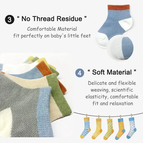Vista 3 de Nuevos calcetines de malla de verano para bebés, niños y niñas pequeñas, calcetines para recién nacidos, accesorios esenciales para bebés