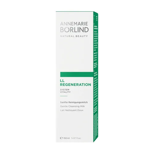 Vista 2 de ANNEMARIE BÖRLIND Leche limpiadora LL REGENERATION - Limpiador facial natural 2 en 1 de origen sostenible y desmaquillante para eliminar