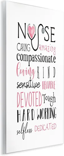 Vista 3 de Stupell Industries Enfermera Inspiración Descripción Atención Profesional Gratitude, Diseñado por Elizabeth Tyndall Art, 13 x 19, Placa de pared