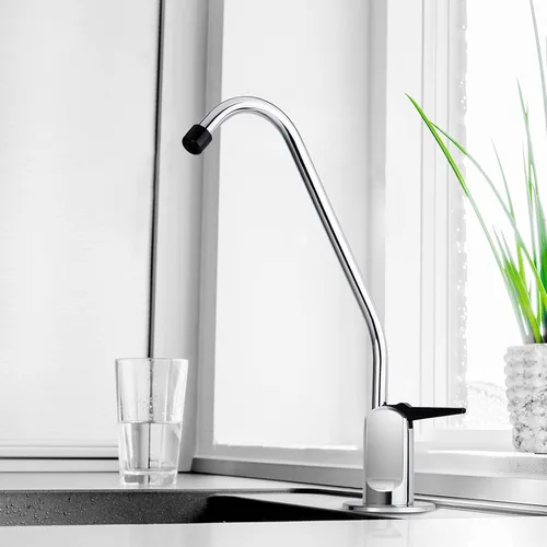 Vista 2 de iSpring GB1 Grifo sin plomo para agua potable con ósmosis inversa, estándar sin hueco de aire RO, cromado