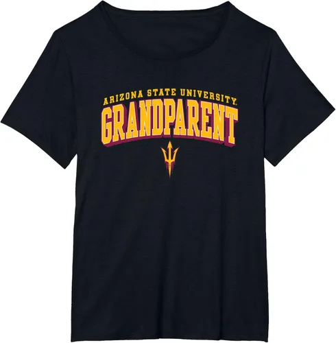 Vista 11 de Camiseta con logotipo de Arizona State Sun Devils Grandparent Arch, Negro