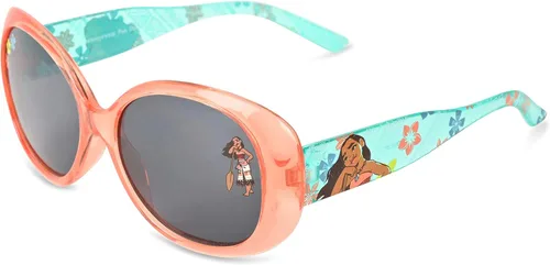 Vista 4 de Disney Moana - Gafas de sol para niñas con funda de gafas a juego y protección UV para niños pequeños