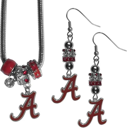 Vista 15 de Siskiyou Sports NCAA womens Euro Bead Earrings and Necklace Set
