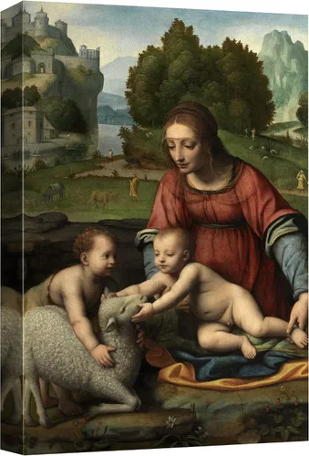 Vista 68 de wall26 Lienzo impreso para pared, diseño de Salomé y San Juan Bautista, por Solario, Historia del Renacimiento, ilustraciones de bellas artes, arte