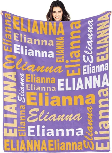 Vista 27 de Manta personalizada con nombre, manta personalizada con nombre, manta personalizada para adultos, niños y bebés, manta personalizada con monograma